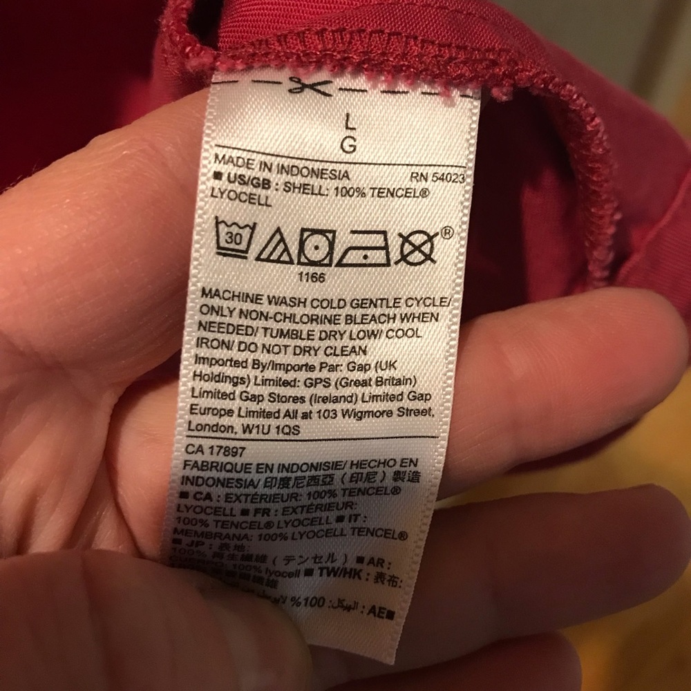 GAP Raspberry Pink Light Trench Jacket L - Picture 6 of 10